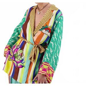ME369 Lucia Kimono – Artisan Print | Matching Set | NWT | Size S